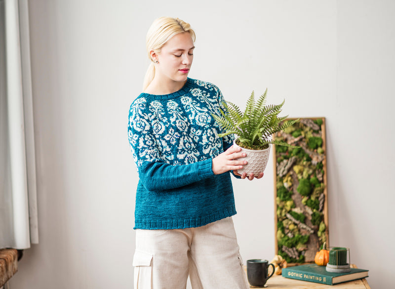 Antique Flora Pullover (YARN ONLY)