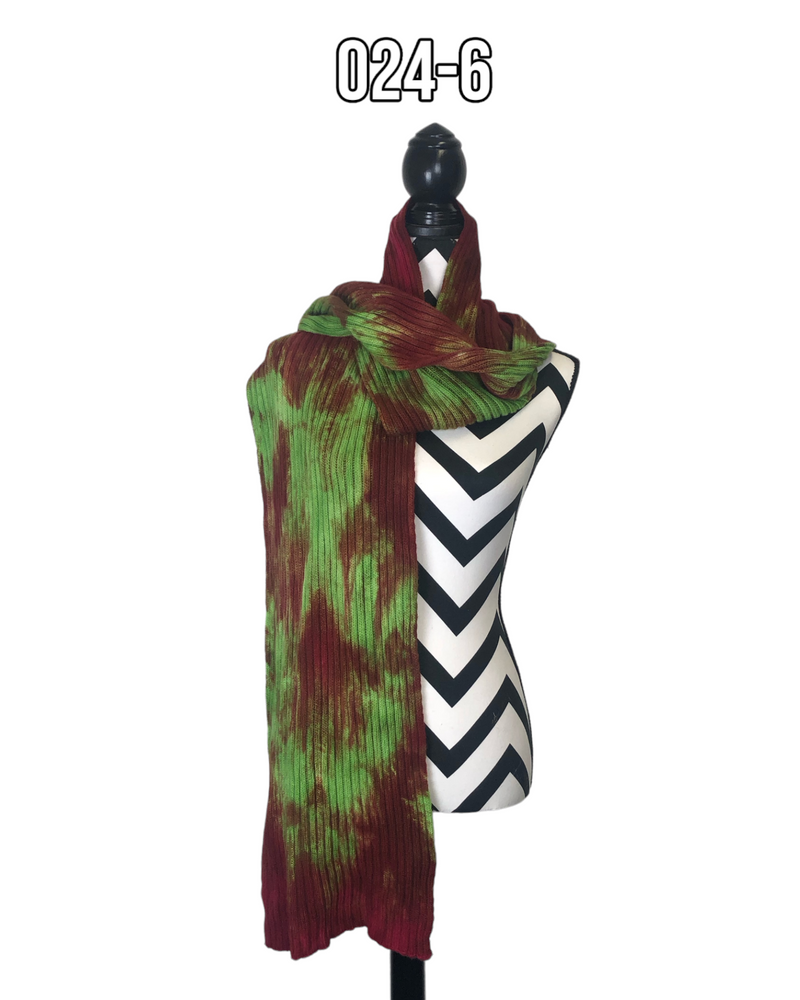 Hand Dyed Double Ribbed Scarf - 024