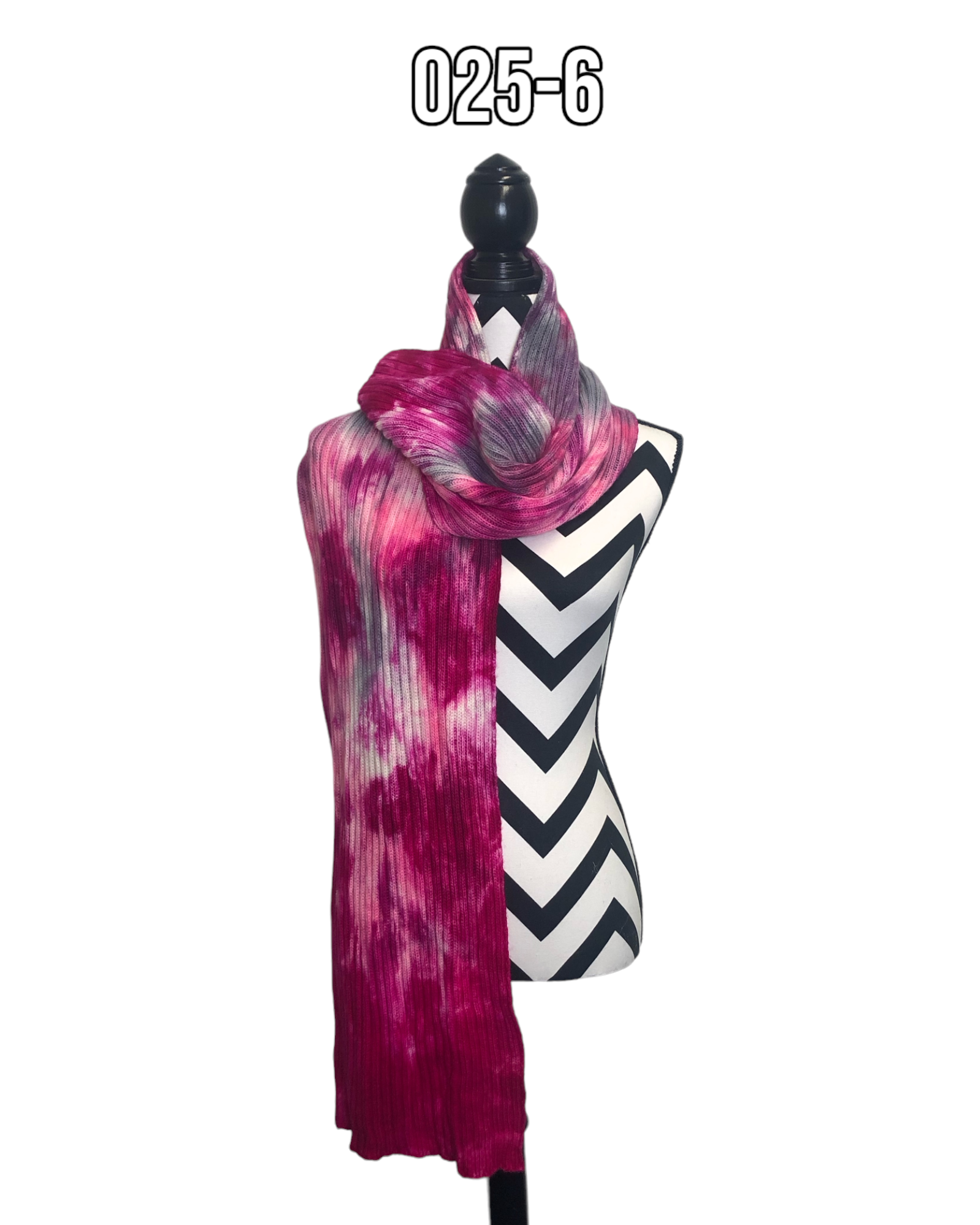 Hand Dyed Double Ribbed Scarf - 025