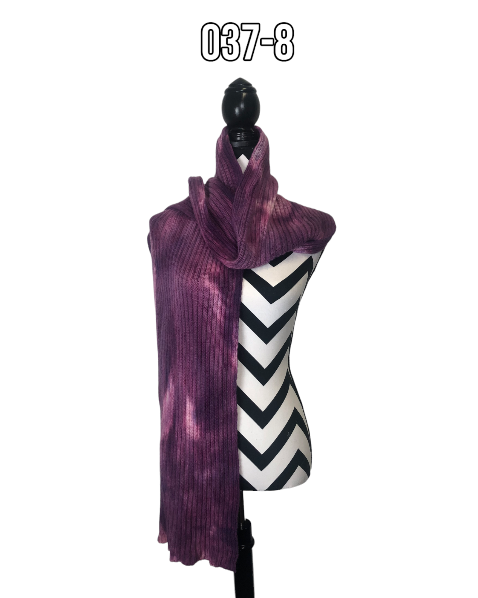 Hand Dyed Double Ribbed Scarf - 037