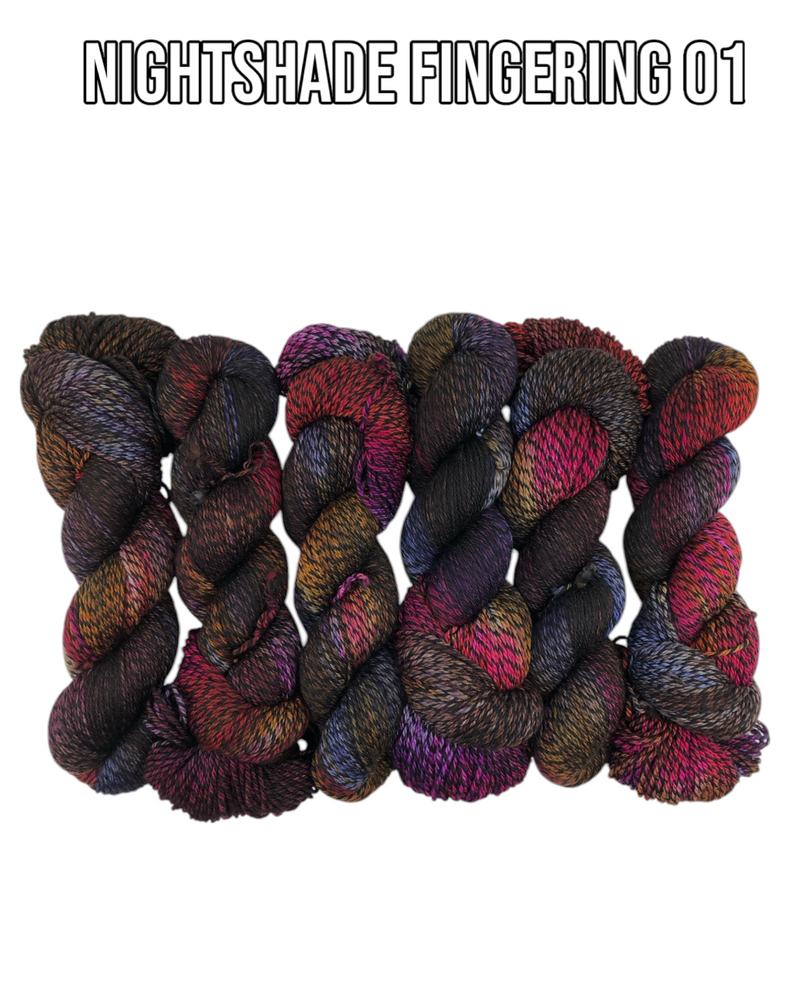 Nightshade Fingering - 01 - 75g Skein