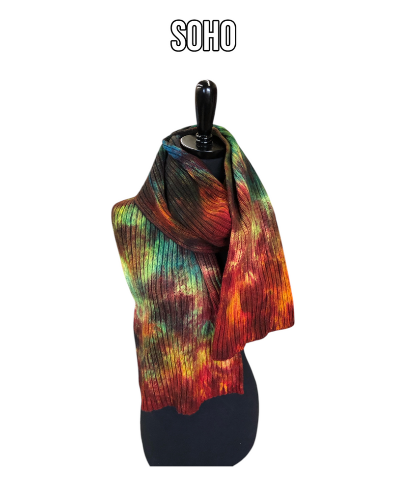 Hand Dyed Double Ribbed Scarf - Soho