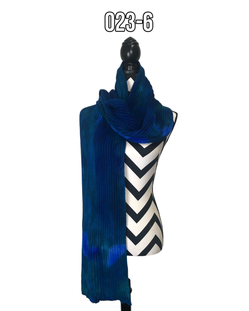 Hand Dyed Double Ribbed Scarf - 023