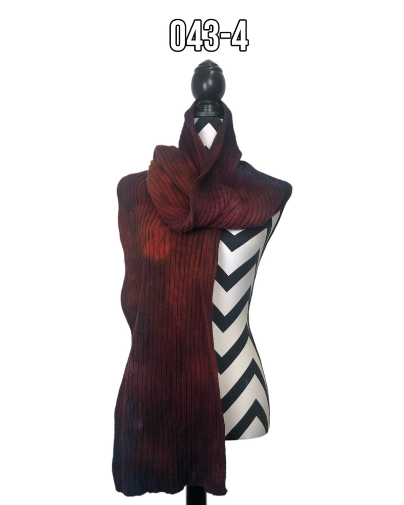 Hand Dyed Double Ribbed Scarf - 043