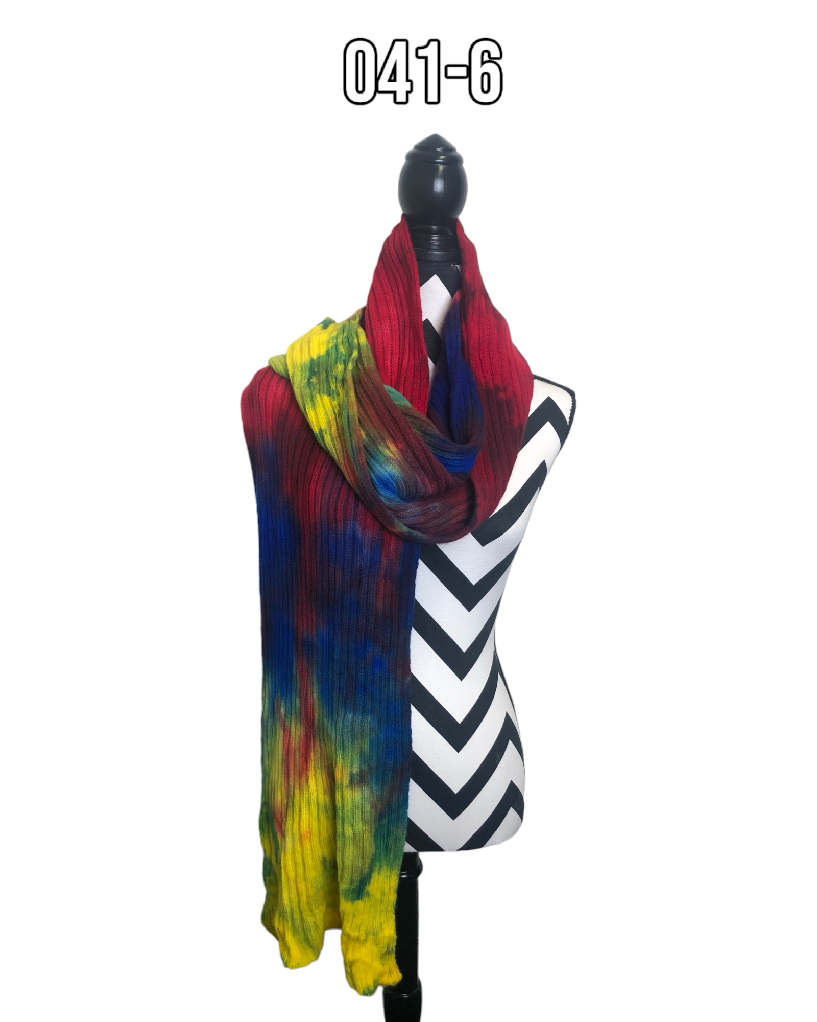 Hand Dyed Double Ribbed Scarf - 041