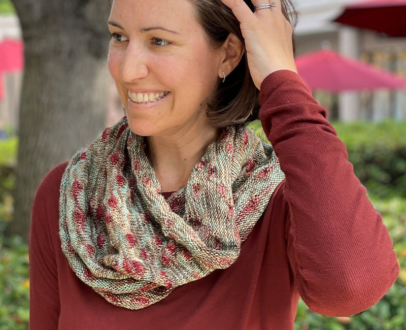 The Dance Cowl Kit (3 mini skeins Dance Class [pooling edition] + pattern)