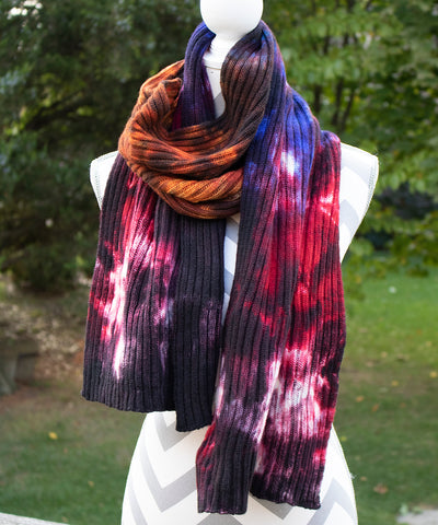 Country Living Hand dyed Double Ribbed Scarf