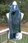 Forest Hand dyed Double Ribbed Scarf