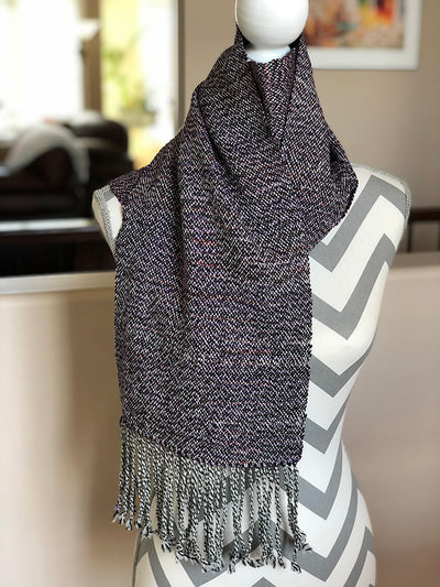 Triple Berry Handwoven Scarf